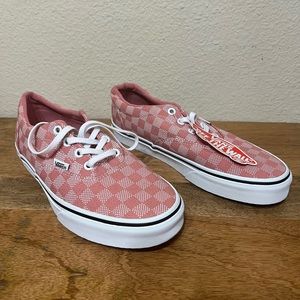 Pink Checkered Women’s Vans Skate Shoe